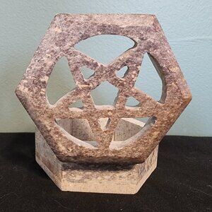 Soapstone Pentagram Trinket Box